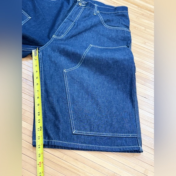 Vintage Y2K SEAN JOHN Long Baggy Carpenter Denim Shorts, Men's Waist Size 36 - Picture 7 of 13